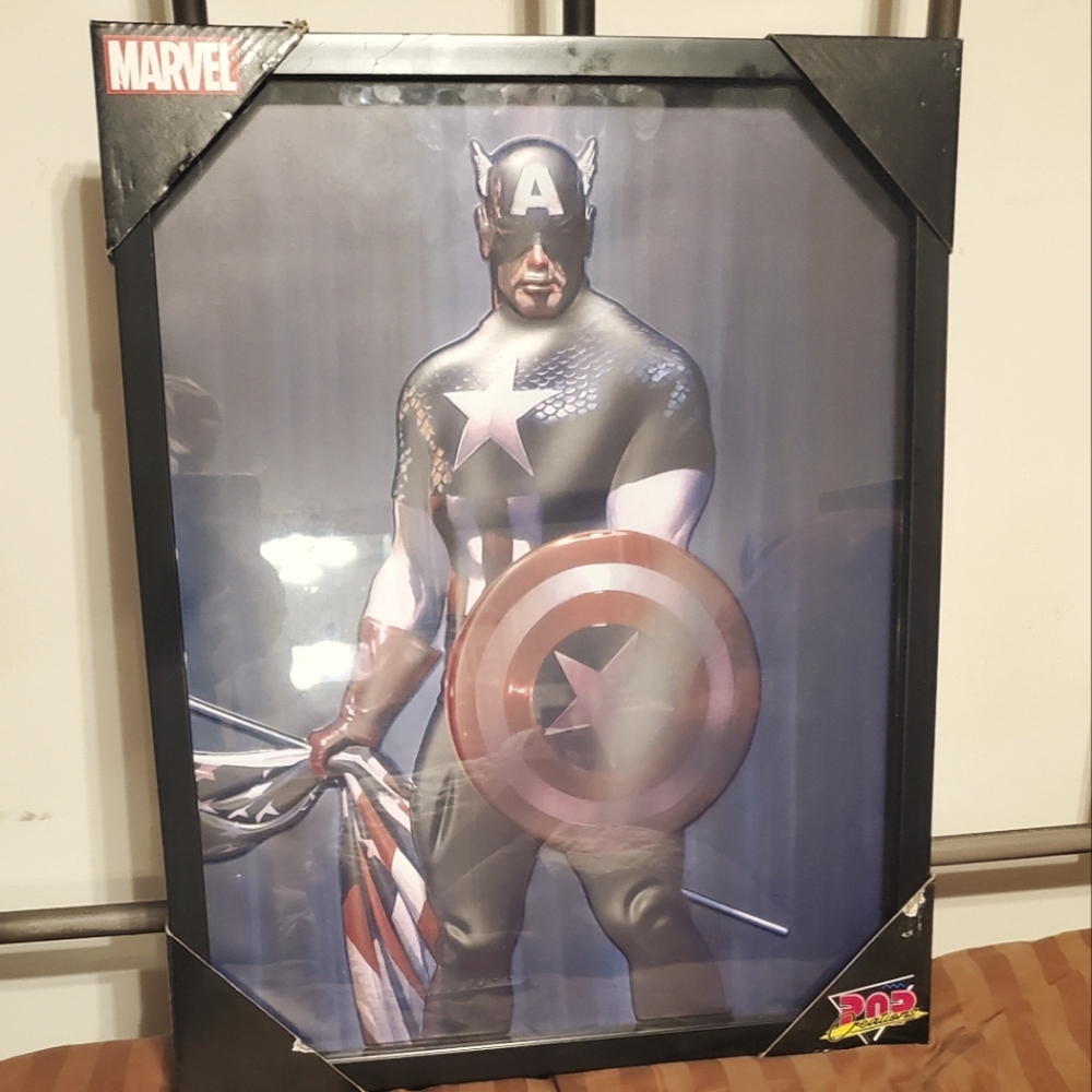 Captain America Framed Wall Decor